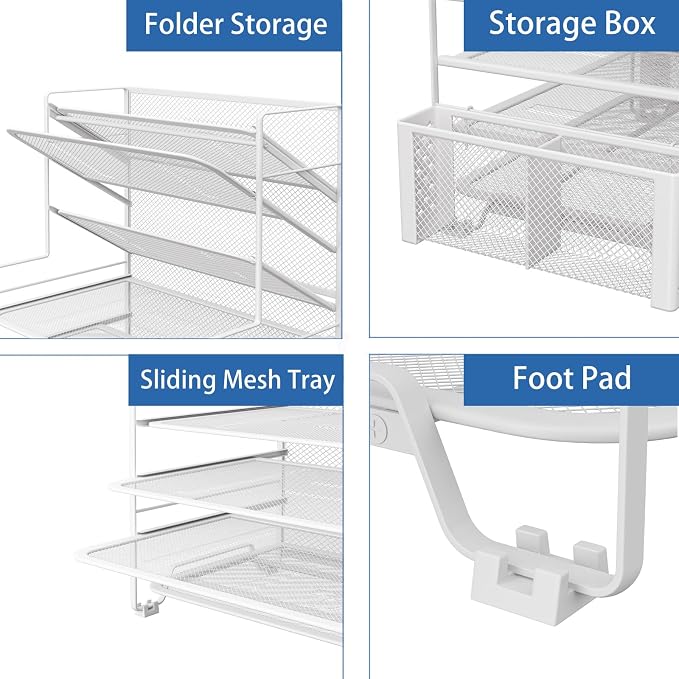 Simple Trending 7 Tier Desk File Organizer, Letter Tray Paper Organizer - Image 4