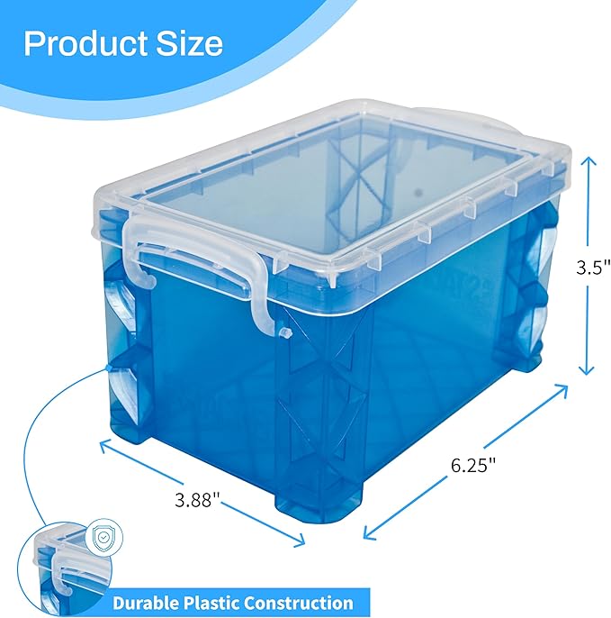 Super Stacker Index Card Box, 3 x 5 Inch Index Cards File Box, Note Holder - Image 3