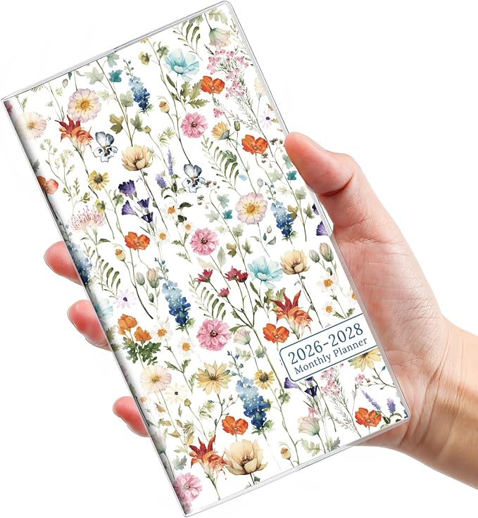 Pocket Calendar 2026-2028 for Purse, 2 Year Monthly Planner Pocket Size by Taja