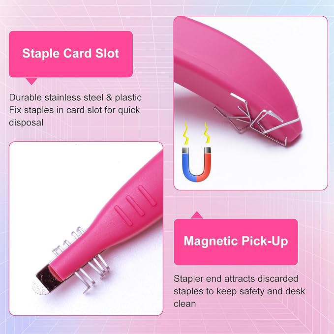 THINKLEARN Magnetic Staple Remover 10 Pack, Ergonomic Staple Puller | Magnetic - Image 2