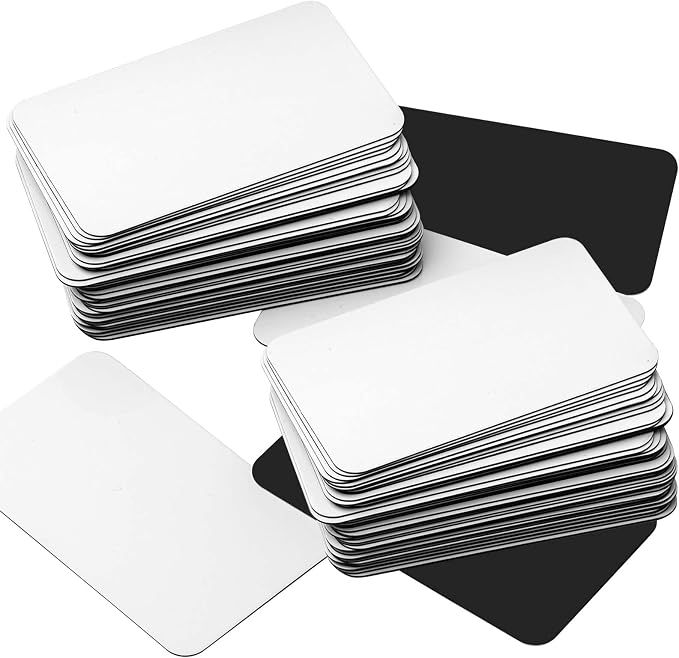 Tenceur 120 Pcs 3 x 5 Inch Dry Erase Magnetic Labels Dry Erase Magnets Board by Tenceur