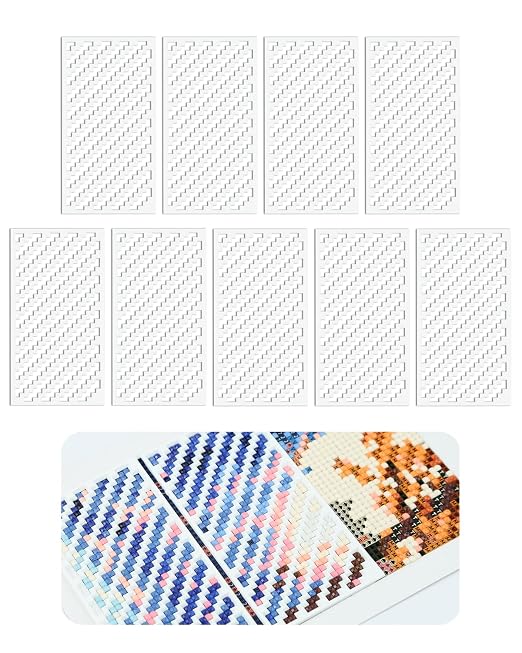 Foreveryoung Diamond Painting Zigzag Rulers – 9 PCS Diamond Art Tools and by FOREVERYOUNG