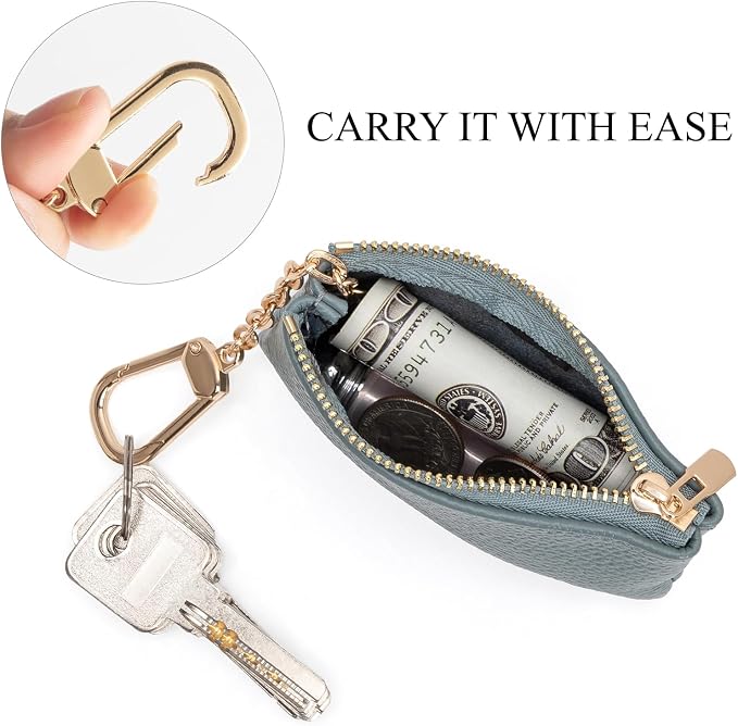 Full Grain Leather Coin Purse - Image 6