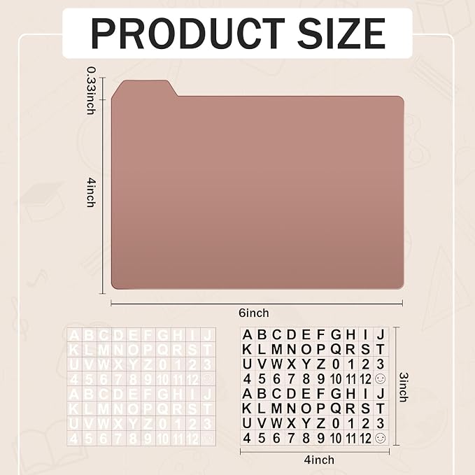 Harloon 50 Pack 4 x 6 Inch Index Card Dividers - Image 2