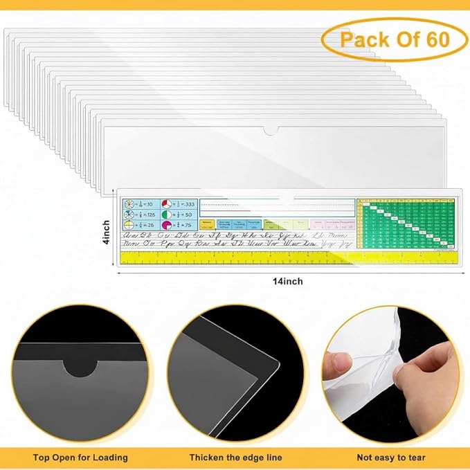 Chinco 60 Pcs Self Adhesive Pockets, Bin Labels - Image 2
