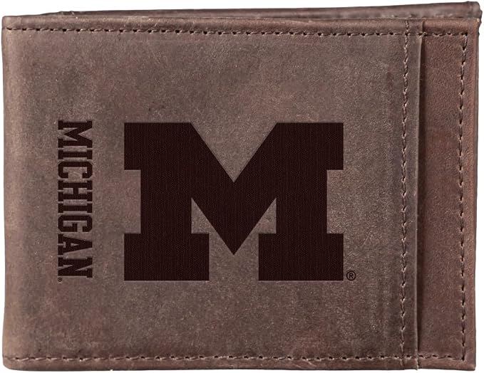 Team Sports America NCAA University Of Michigan Front Pocket Slim Wallet by TeamSportsAmerica