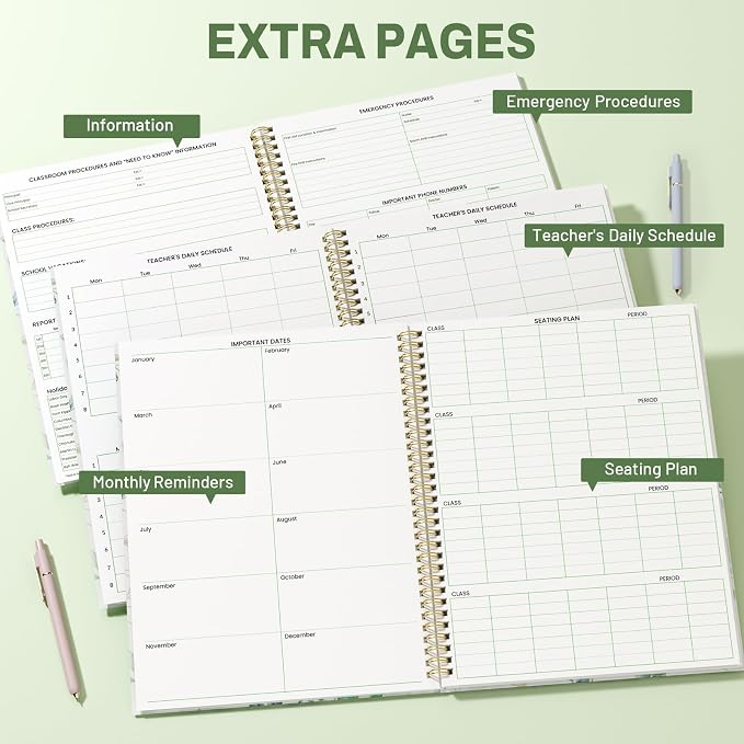 SUNEE 8 Period Teacher Lesson Plan Book - Image 3