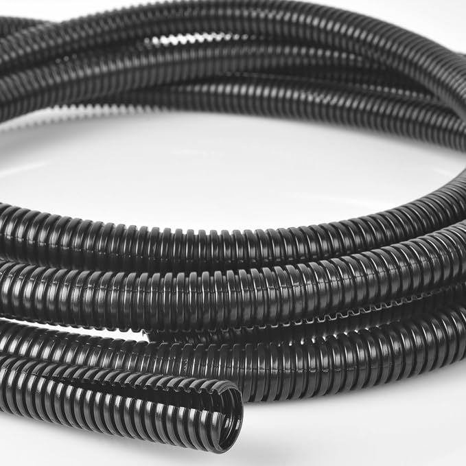 ALLWIN 10ft-1/4 10ft-3/8 10ft-1/2 Black Split Wire Loom Tubing Wire Conduit by ALLWIN