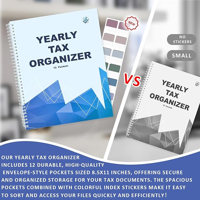Letter Size Yearly Tax Organizer Book - Image 3