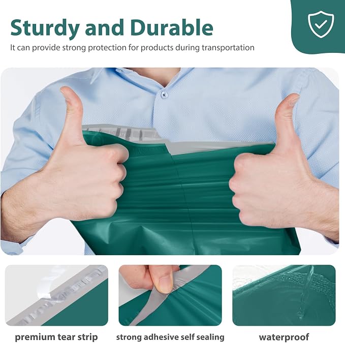 Fuxury 500 Pcs Poly Mailers 14.5x19 Inch, Bulk Shipping Bags - Image 5