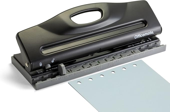 Officemate Adjustable 6-Hole Punch by Officemate