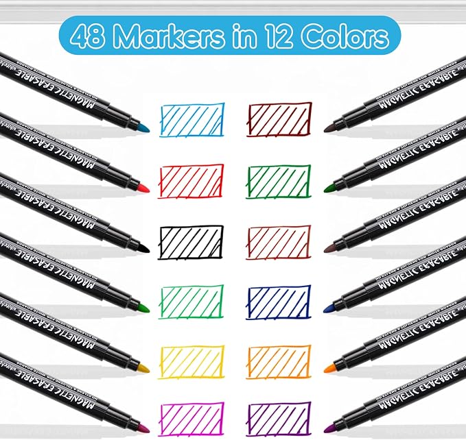EMART Dry Erase Markers Fine Tip - Image 6