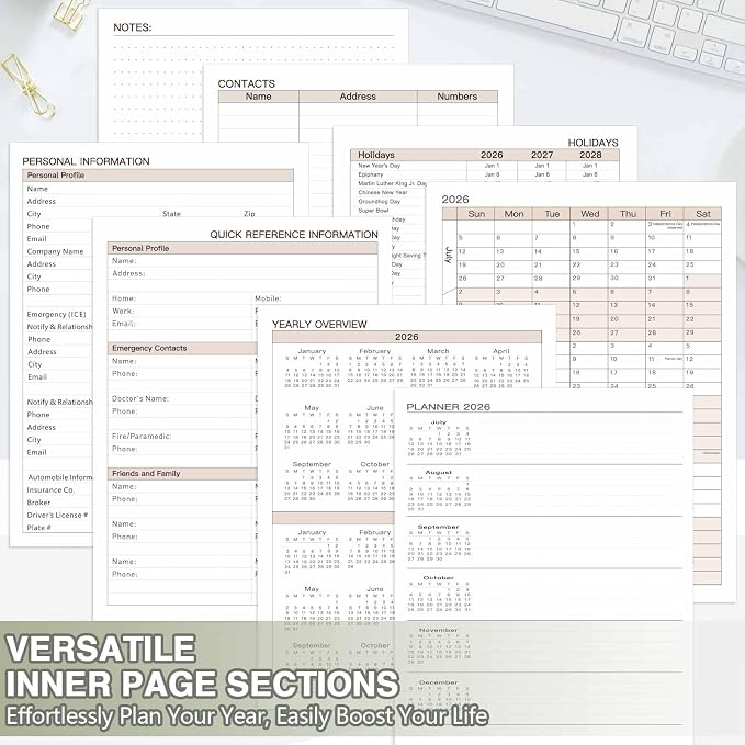 Large 2026-2027 Academic Planner, Weekly & Monthly Appointment Book from Jul. - Image 6