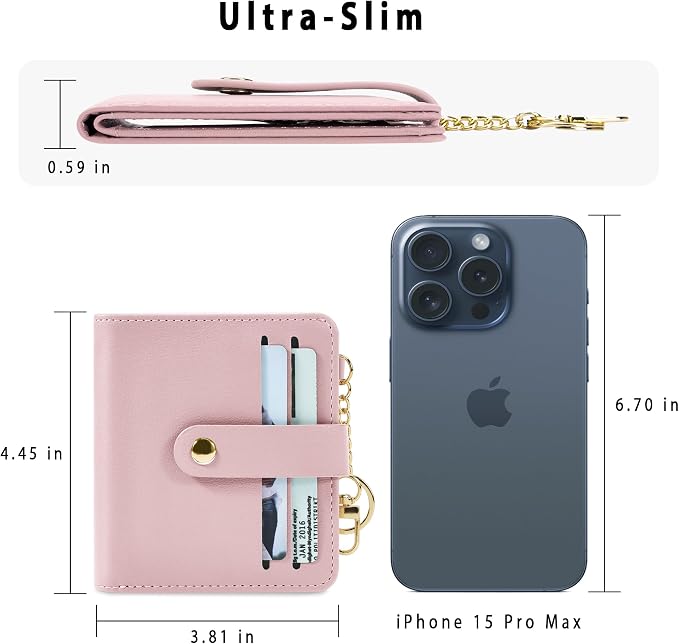 Airkit Small Wallet Women RFID, PU Leather Card Holder - Image 4