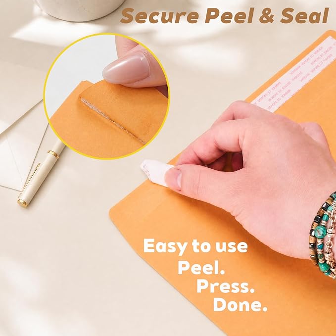 10x13 Yellow Manila Envelopes, 20 Pack Large Catalog Envelopes - Image 2