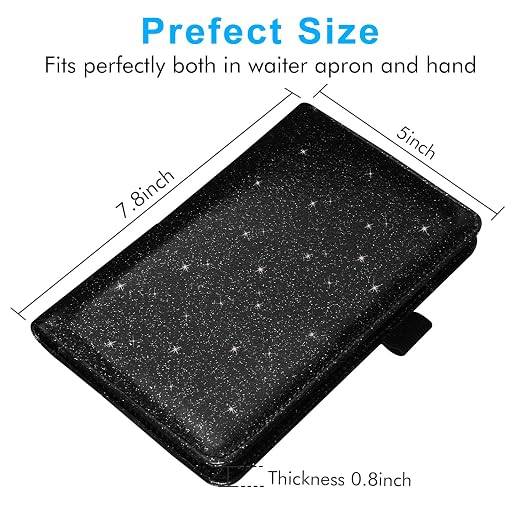 ACdream Server Books for Waitress, Guest Book Note Pad, Cute Pocket Leather - Image 7