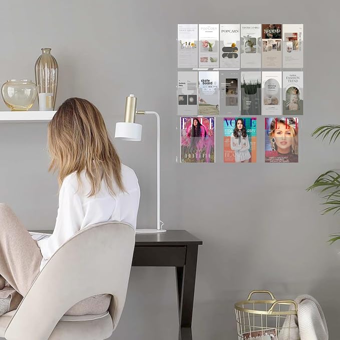 Acrylic Brochure Pamphlet Holder, 3 Magazine Holders and 12 Pamphlet Holders - Image 5
