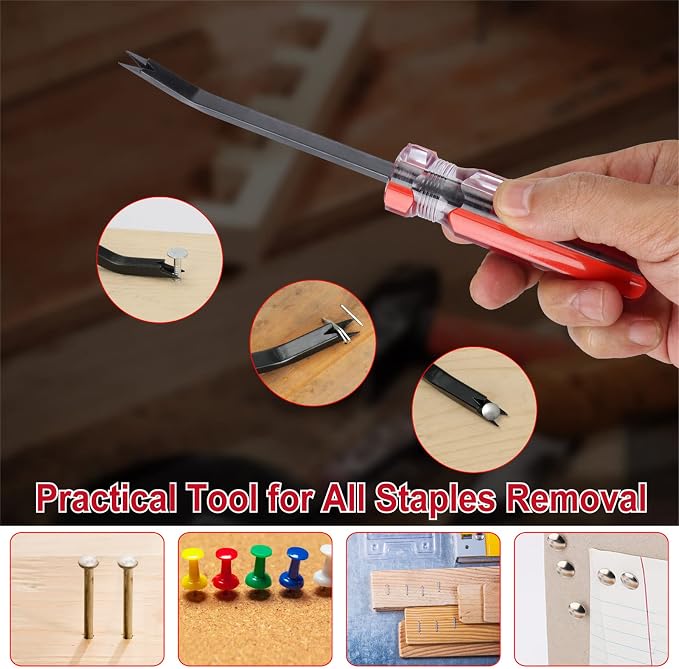 Staple Remover, Staple Puller, Upholstery Tools Staple Lifter, Double Prongs - Image 5