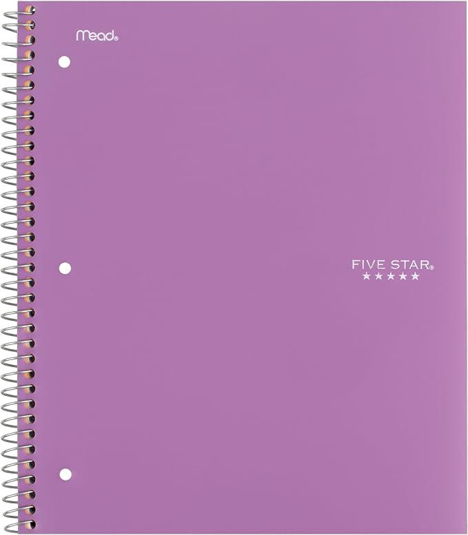 Five Star Spiral Notebook + Study App, 5 Subject, College Ruled Paper, 8-1/2" x - Image 9