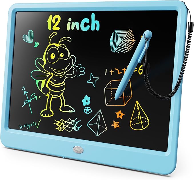 KOKODI LCD Writing Tablet, 12 Inch Colorful Toddler Doodle Board Drawing Tablet by WhereKidsLearnThroughPlay