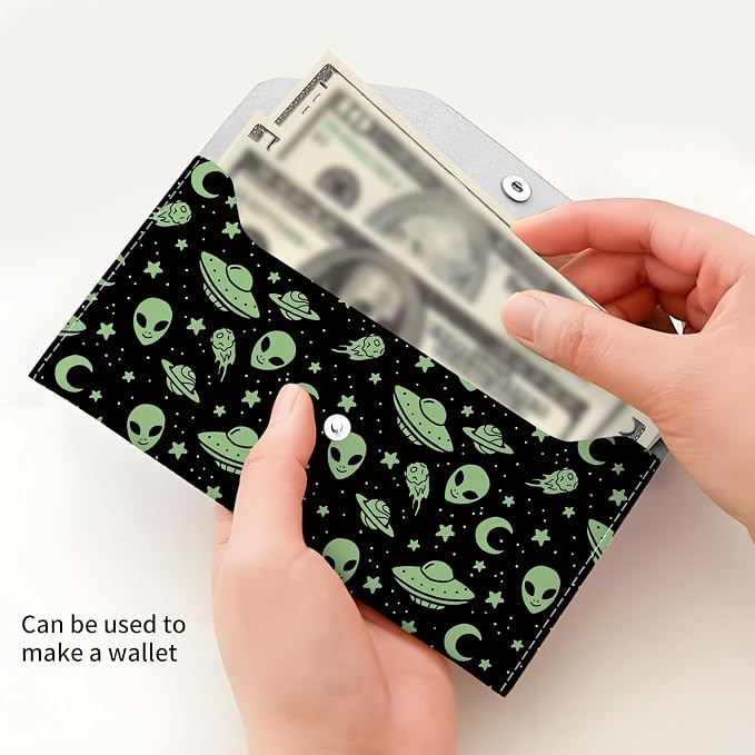 Cash Envelope Wallet Cute PU Leather Envelopes Bag - Image 4
