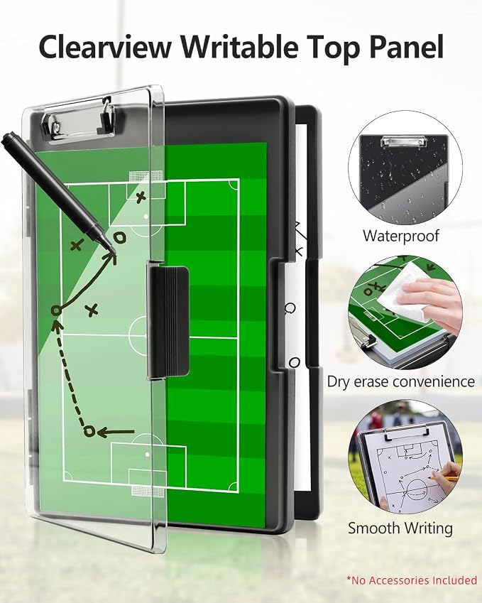 Clearview Clipboard with 2 Storage, Dry Erase 8.5x11 Heavy Duty ClipBoards - Image 2