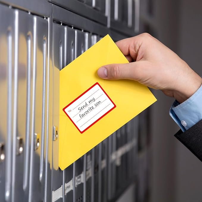 to from Return Address Mailing Labels 60 Pcs Blank Self Adhesive Mail Shipping - Image 5