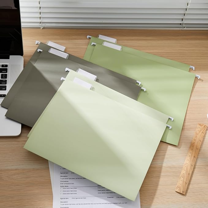 Y YOMA 36 Pack Gradient Hanging File Folders Letter Size Decorative Hanging - Image 8