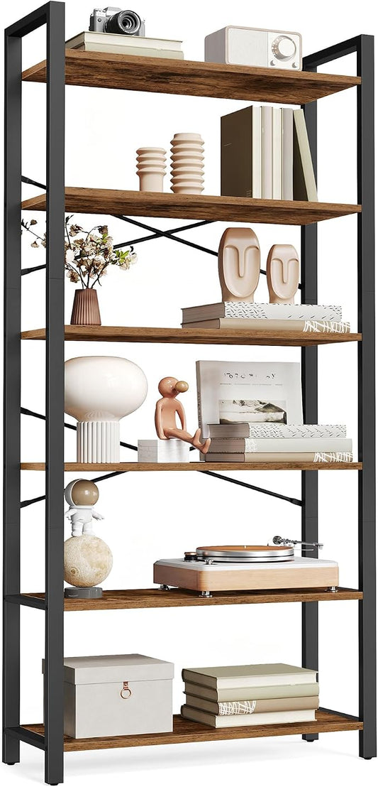 VASAGLE 6-Tier Bookshelf, Bookcase by VASAGLEbySONGMICSHOME