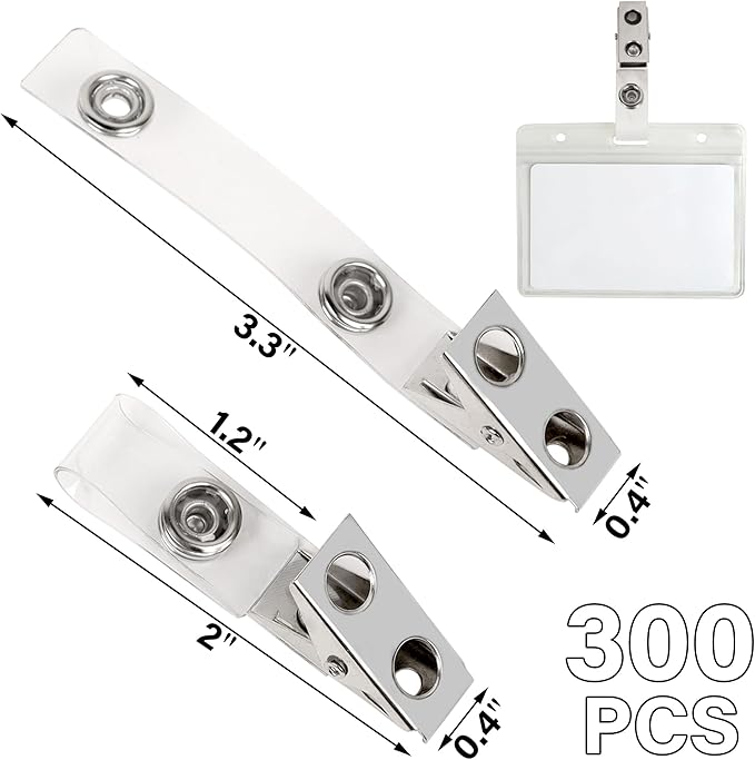 Happy Trees 100pc Metal Badge Clips - Image 3