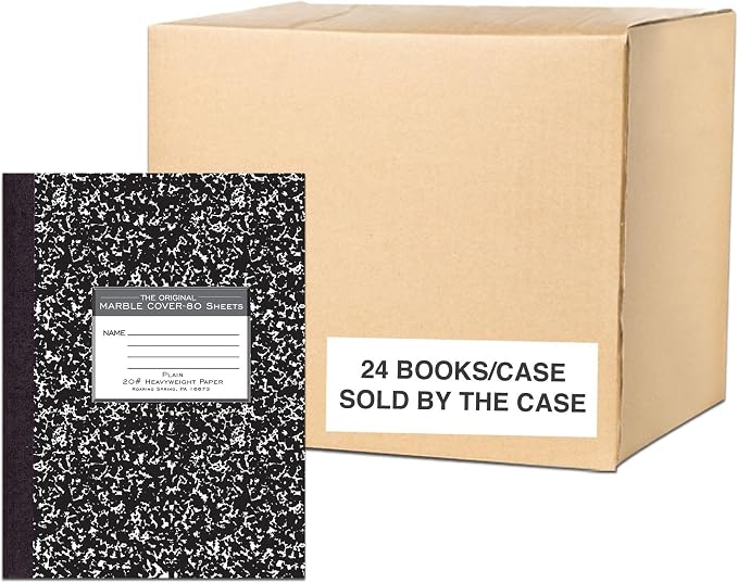 ROARING SPRING Signature Collection Composition Notebook, 24 Books, Unruled 20# by RoaringSpringPaperProducts