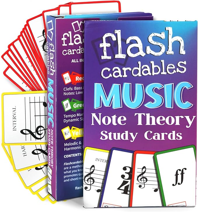 Premium Music Flash Cards by flashcardables