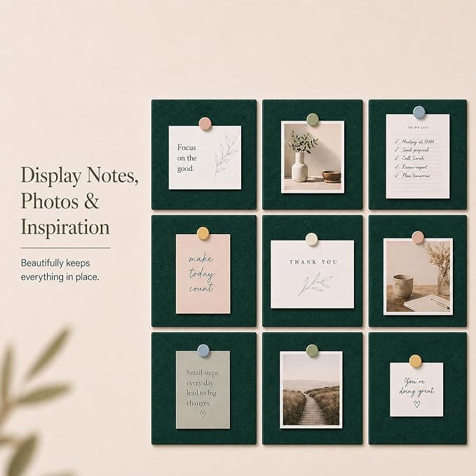 Felt Bulletin Board Tiles, Large Cork Board Alternative, 24 x 36 in | 0.35 in - Image 5