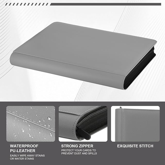 16 Pocket Toploader Binder, Holds 640 Top Loaders, Top Loader Binder - Image 4