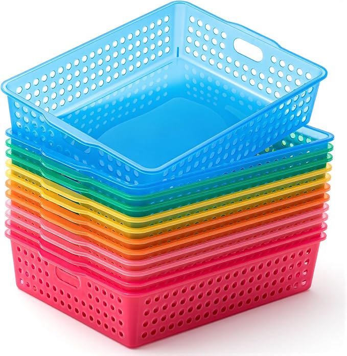 Geetery 12 Pack Classroom Storage Baskets by Geetery