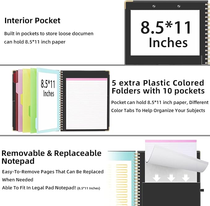 Lateefah Clipboard with Storage, File Folders with Pockets, Nursing Clipboard - Image 4