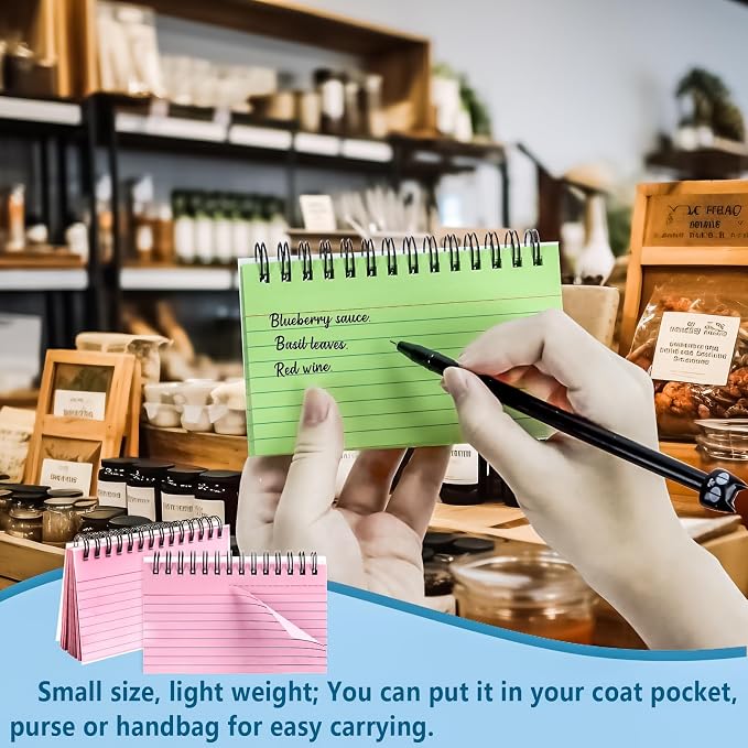 Colorful 250 Pcs Spiral Index Cards 3x5 Inch Flash Cards - Image 6