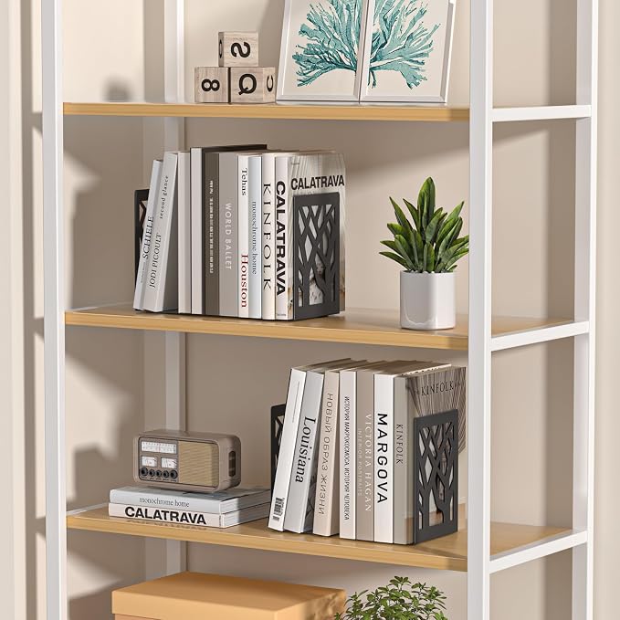 VFINE 4-Piece Modern Metal Bookends - Image 6