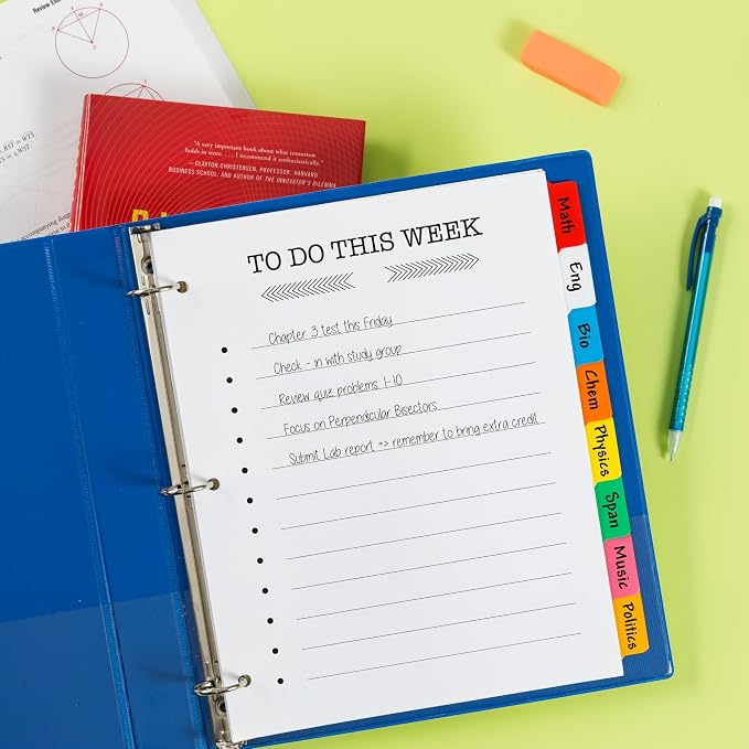 Avery Big Tab Write & Erase 8 Tab Dividers - Image 7