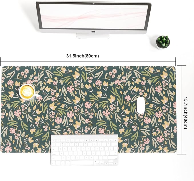 Colorful Star Large Mouse Pad, PU Leather Waterproof Desk Mat, Computer Gaming - Image 6
