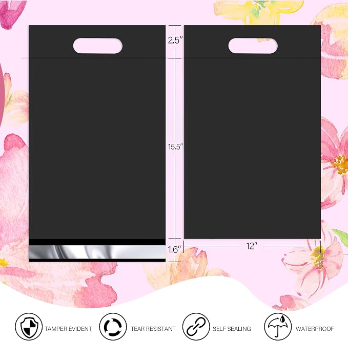 Poly Mailers 12x15.5 inch 50 Pcs, Upgrade Design Tamper Proof Mailers Poly Bags - Image 2