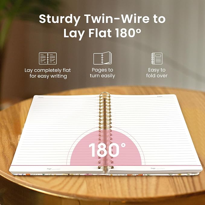 Lined Spiral Notebook Journal for Work, 300 Pages Thick B5 College Ruled - Image 4
