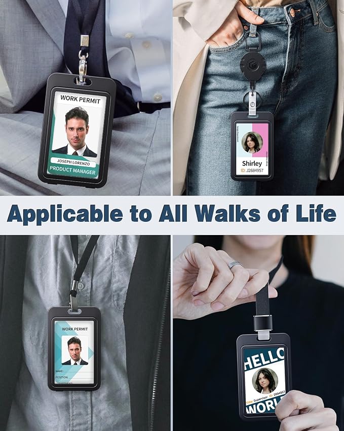Uniclife 3 Pack Sliding Badge Holder - Image 6