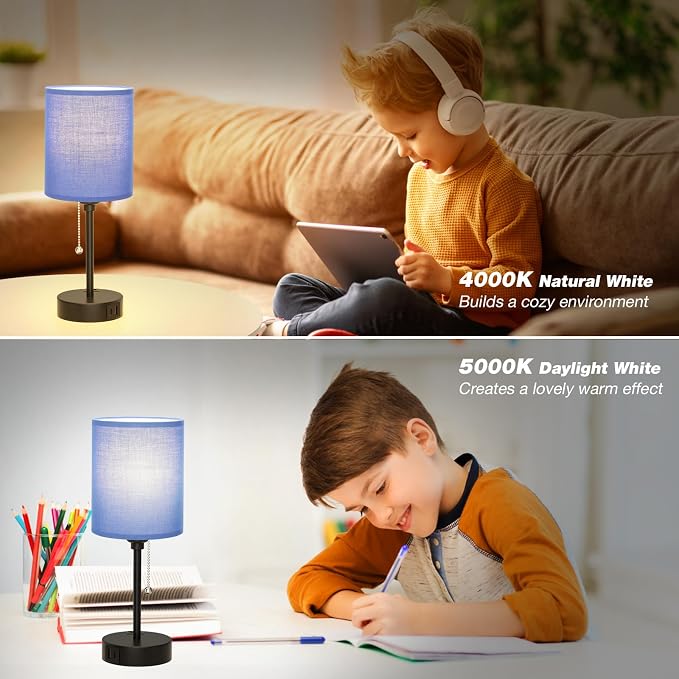 Blue Table Lamps 3 Color Temperatures - Image 7