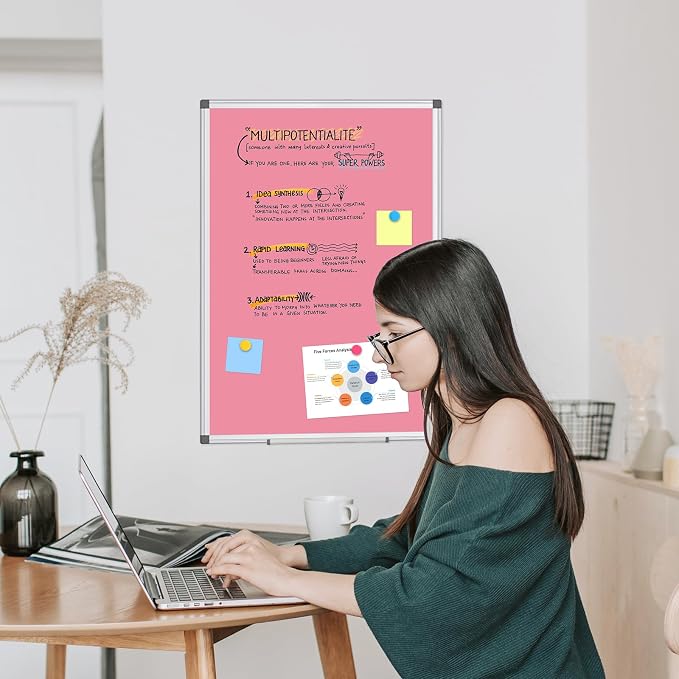 WALGLASS Magnetic Whiteboard 24"x18" Dry Erase White Board - Image 6