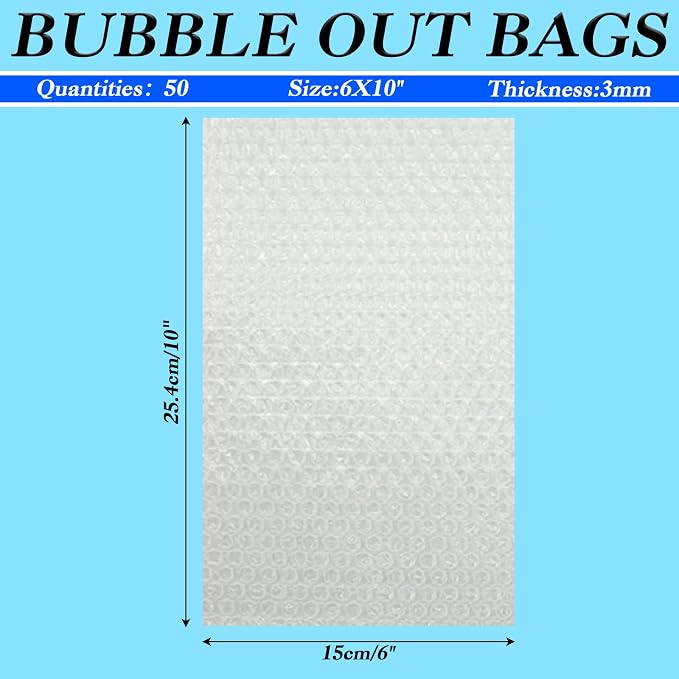 50 Pcs Bubble Pouch Wraps - Image 2