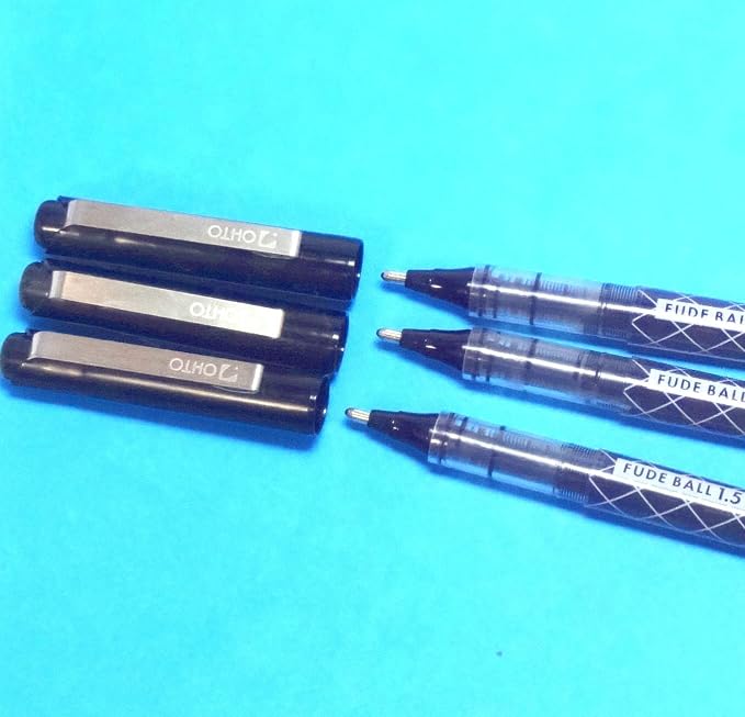 OHTO Fude Ballpoint Pen Extra Bold, 3 pens per Pack - Image 2
