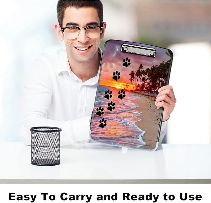 A4 Clipboard with Storage Pen Holder, Clipboards Organizer Nursing Clipboard - Image 6