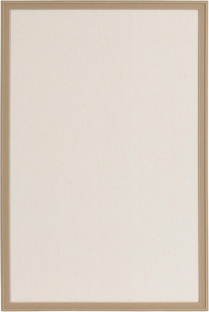 Kate and Laurel Oakhurst Rectangle Framed Linen Fabric Pinboard; 24 x 36; Light - Image 8