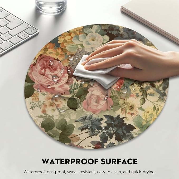 Elegant Watercolor Floral Mouse Pad - Image 4